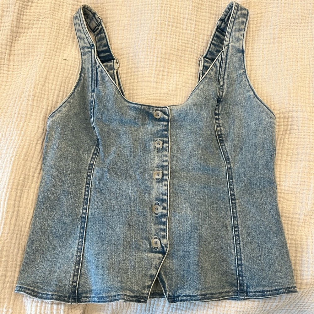 Free People Denim top sz xs